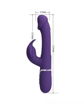 Pretty Love - Kampas Rabbit Vibrator mit Zunge Violett