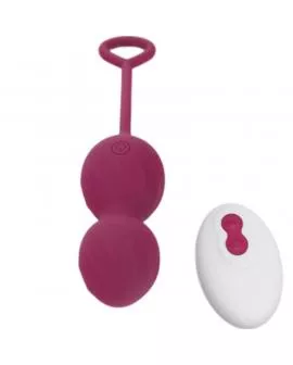 ARMONY - BLOSSOMS VAGINAL HANTEL VIBRATION FERNBEDIENUNG 10 VIBRATIONEN DUNKELROT