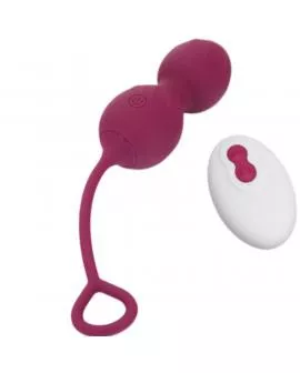 ARMONY - BLOSSOMS VAGINAL HANTEL VIBRATION FERNBEDIENUNG 10 VIBRATIONEN DUNKELROT