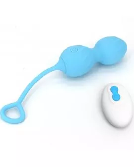 ARMONY - BLOSSOMS VAGINAL HANTEL VIBRATION FERNBEDIENUNG 10 VIBRATIONEN BLAU