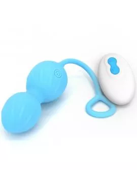 ARMONY - BLOSSOMS VAGINAL HANTEL VIBRATION FERNBEDIENUNG 10 VIBRATIONEN BLAU