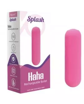 ARMONY - SPLASH HAHA VIBRATOR BULLET SILIKON 10 VIBRATIONEN 75 X 19 CM ROSA