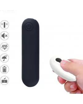 ARMONY - SPLASH JOLINE VIBRATOR BULLET SILIKON FERNBEDIENUNG 10 VIBRATIONEN 65 X 15 CM SCHWARZ
