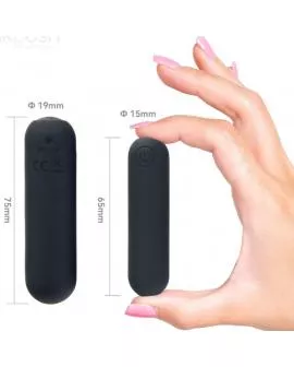 ARMONY - SPLASH HAHA VIBRATOR BULLET SILIKON 10 VIBRATIONEN 75 X 19 CM SCHWARZ
