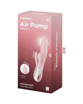 SATISFYER - AIR PUMP BUNNY 3 AUFBLASBARER KANINCHENVIBRATOR ROSA