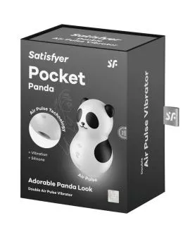 Satisfyer Pocket Panda - Stimulator Vibrator Schwarz-Weiß