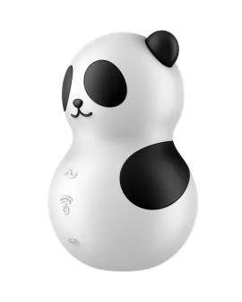 SATISFYER - POCKET PANDA STIMULATOR & VIBRATOR SCHWARZ WEISS
