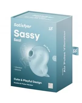 SATISFYER - SASSY SEAL STIMULATOR & VIBRATOR BLAU
