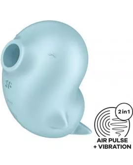 SATISFYER - SASSY SEAL STIMULATOR & VIBRATOR BLAU