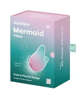 SATISFYER - MERMAID VIBES STIMULATOR & VIBRATOR MINT UND PINK