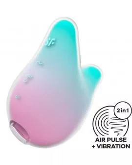 SATISFYER - MERMAID VIBES STIMULATOR & VIBRATOR MINT UND PINK