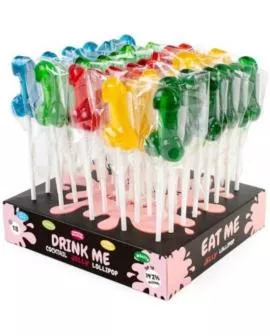 SECRETPLAY - DISPLAY SORTIMENT PENIS-LUTSCHER MIT ALKOHOL 40 EINHEITEN