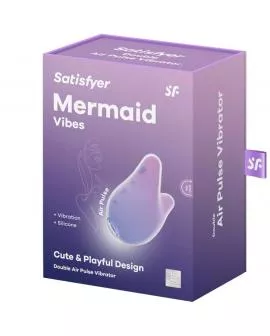 SATISFYER - MERMAID VIBES STIMULATOR & VIBRATOR VIOLETT UND ROSA