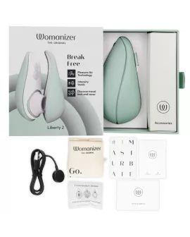 WOMANIZER - LIBERTY 2 KLITORIS-STIMULATOR & SAUGER HELLGRÜN