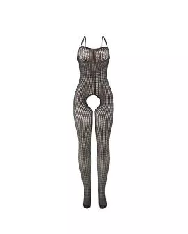 SUBBLIME 951726 - Schwarzer Netz-Bodystocking Schrittfrei