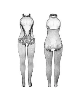 SUBBLIME 951801 Body stocking Netz Spitze - Schwarz One Size