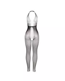 Subblime 951832 Bodystocking - Offener Rücken Kreuzdetails Schwarz