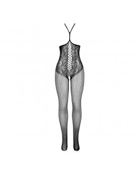 SUBBLIME - 951849 OFFENER NETZ-BODYSTOCKING MIT NECKHOLDER UND SCHWARZ EINE GRÖSSE