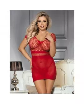 SUBBLIME - 951924 KURZES ROTES HKELKLEID MIT GRILL EINE GRÖSSE