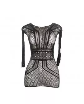 SUBBLIME - 951931 KURZES NETZKLEID MIT NACKTEM RÜCKEN EINE GRÖSSE