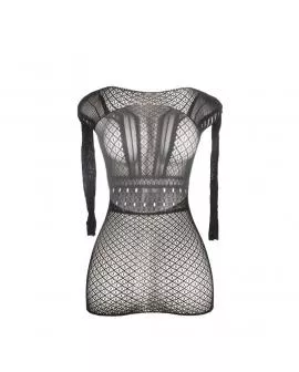 SUBBLIME - 951931 KURZES NETZKLEID MIT NACKTEM RÜCKEN EINE GRÖSSE