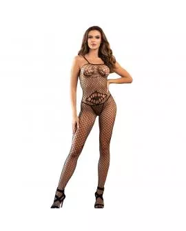 SUBBLIME - 952112 NETZ-BODYSTOCKING MIT DETAILS AUF BRUST UND BAUCH SCHWARZ EINE GRÖSSE