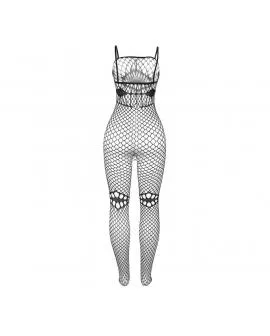 SUBBLIME - 952112 NETZ-BODYSTOCKING MIT DETAILS AUF BRUST UND BAUCH SCHWARZ EINE GRÖSSE