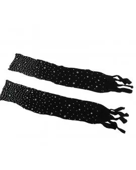 SUBBLIME - 952174 NETZ-BODYSTOCKING MIT HANDSCHUHEN UND DIAMANTEN SCHWARZ EINE GRÖSSE