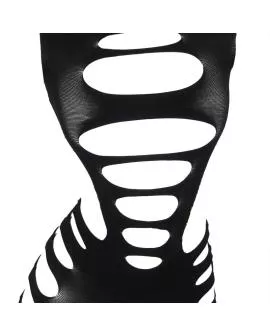 Subblime - Elastisches Langarmel-Netz-Kleid Schwarz One Size