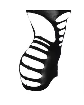 Subblime - Elastisches Langarmel-Netz-Kleid Schwarz One Size