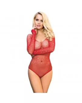 SUBBLIME - 952303 SHINY GRILL BODY MIT OFFENEN SCHULTERN LANGE RMEL ROT EINE GRÖSSE