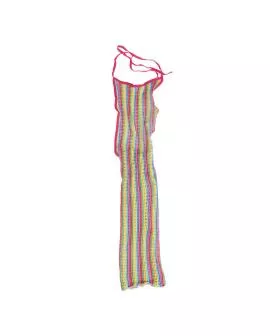 SUBBLIME - Regenbogennnetz-Kleid Eine Größe 952341