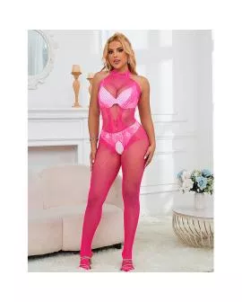 Subblime Bodystocking - Schnittfreies Netz Spitze Hoher Hals