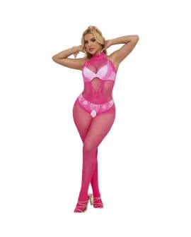 Subblime Bodystocking - Schnittfreies Netz Spitze Hoher Hals