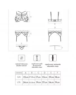 Livco Corsetti Soledad LC 20217 - BH Höschen Strumpfhalter