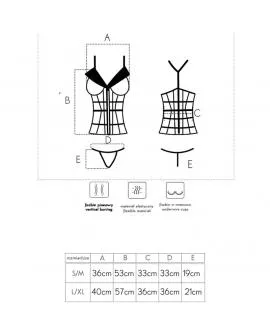 LIVCO CORSETTI FASHION - LAURA LC 20215 KORSETT + STRING 