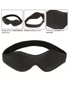 CALEXOTICS - NOCTURNAL AUGENMASKE PVC LEDER SCHWARZ