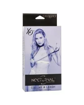 Calexotics Nocturnal - Lederhalsband Leine Schwarz