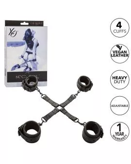 Calexotics Nocturnal Hog Tie - Einstellbarer Leder Schwarz