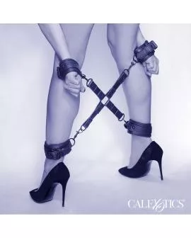 Calexotics Nocturnal Hog Tie - Einstellbarer Leder Schwarz