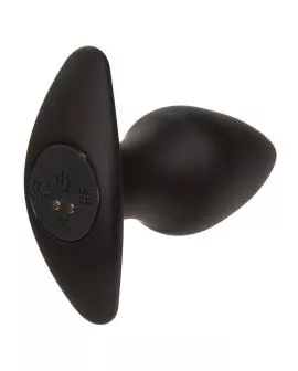 Calexotics Rock Bottom Perfect Anal Plug - 10 Vibrationen Silikon Schwarz