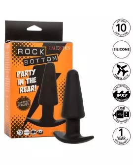 Calexotics - Rock Bottom Analplug 10 Vibrationen Schwarz