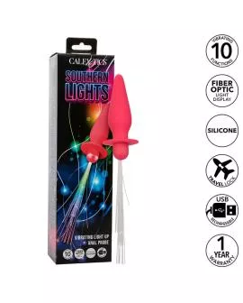 Calexotics Southern Lights - Leuchtender Analstecker Rosa
