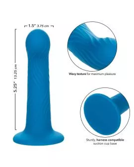 Calexotics - Wave Rider Ripple Analstecker Blau