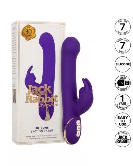 CALEXOTICS - JACK RABBIT VIBRATOR & STIMULATOR 7 VIBRATIONEN UND SAUGMODUS BLAU