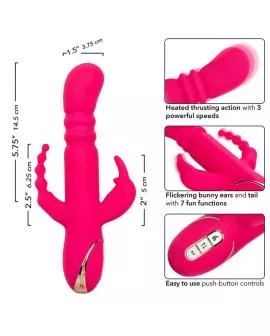 Calexotics Jack Fantasy - Beheizter Rabbit Vibrator Rosa