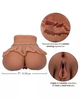 CALEXOTICS - THE HOMECOMING QUEEN DOPPELT REALISTISCHER MASTURBATOR KARAMELL