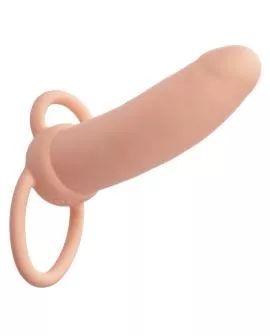 Calexotics Maxx Thick Dual Penetrator - 10 Vibrationen Fleisch