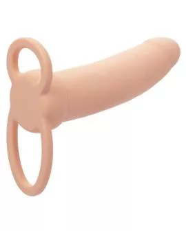 Calexotics Maxx Thick Dual Penetrator - 10 Vibrationen Fleisch