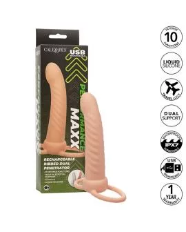 Calexotics Maxx Dual Ribbed Penetrator - 10 Vib Fleisch